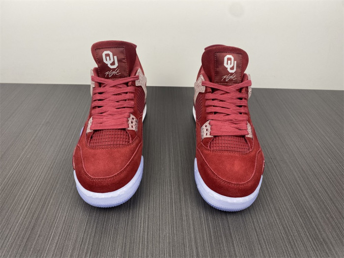air jordan 4 retro oklahoma sooners pe su18 mnjdls 731 ln3