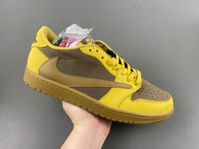travis scott x air jordan 1 yellow